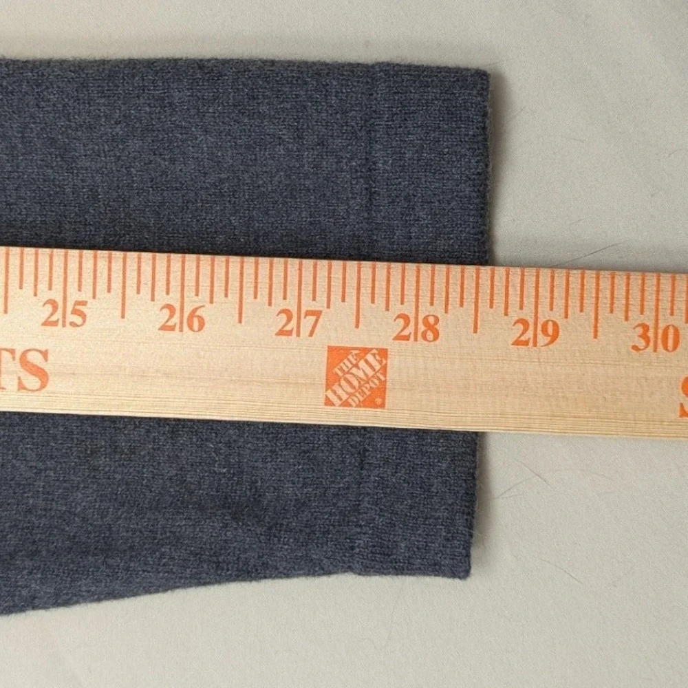 Eddie Bauer Mens TXL Charcoal Gray Cotton Merino Wool V-Neck Sweater Tall XL - Picture 6 of 11